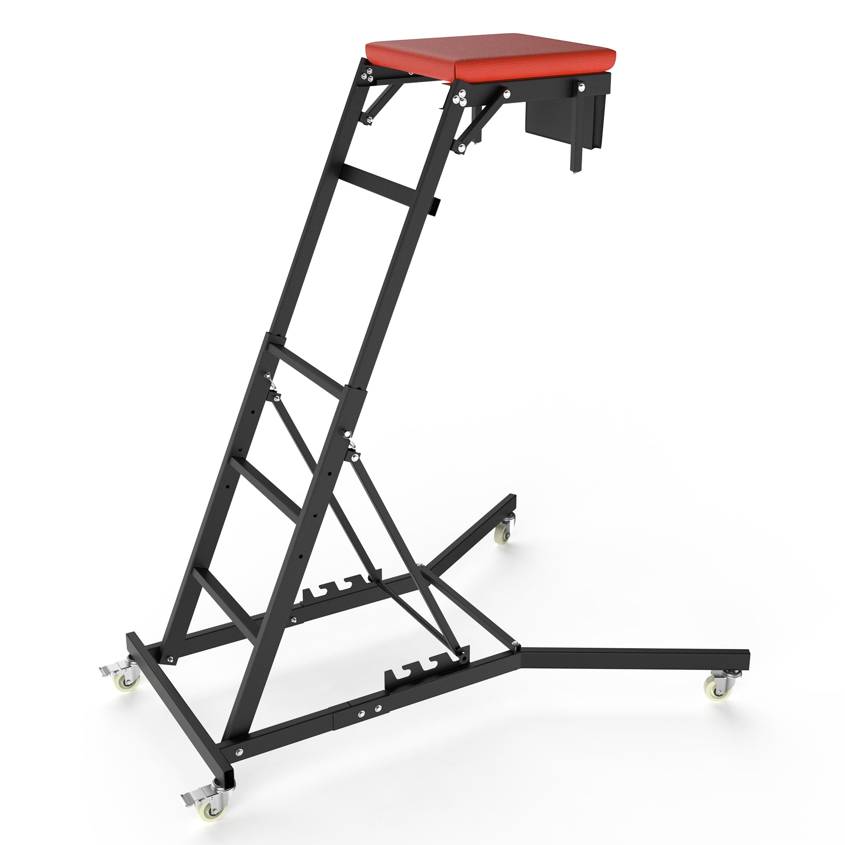 Foldable Rolling Topside Creeper For Automotive Engine Top For Home, Garage, Workshop Repair Maintenance Mechanic Red Red Iron Plastic