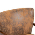 Coolmore Wood Frame Armchair, Modern Accent Chair Lounge Chair For Living Room Coffee Microsuede