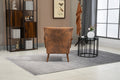 Coolmore Wood Frame Armchair, Modern Accent Chair Lounge Chair For Living Room Coffee Microsuede