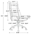 Office Chair Black Genuine Leather