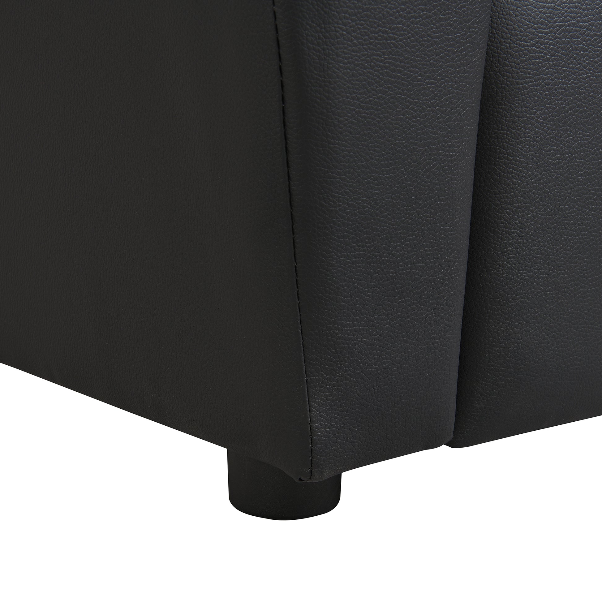 Kids Recliner Chair Black Pvc Black Pvc