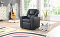Kids Recliner Chair Black Pvc Black Pvc