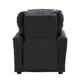 Kids Recliner Chair Black Pvc Black Pvc