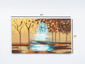 Wandela Wall Canvas Paintings 47'' X 27'' Landscape Unframed Mustard Yellow Oversized 41In Hand Painted Art Fall Canvas
