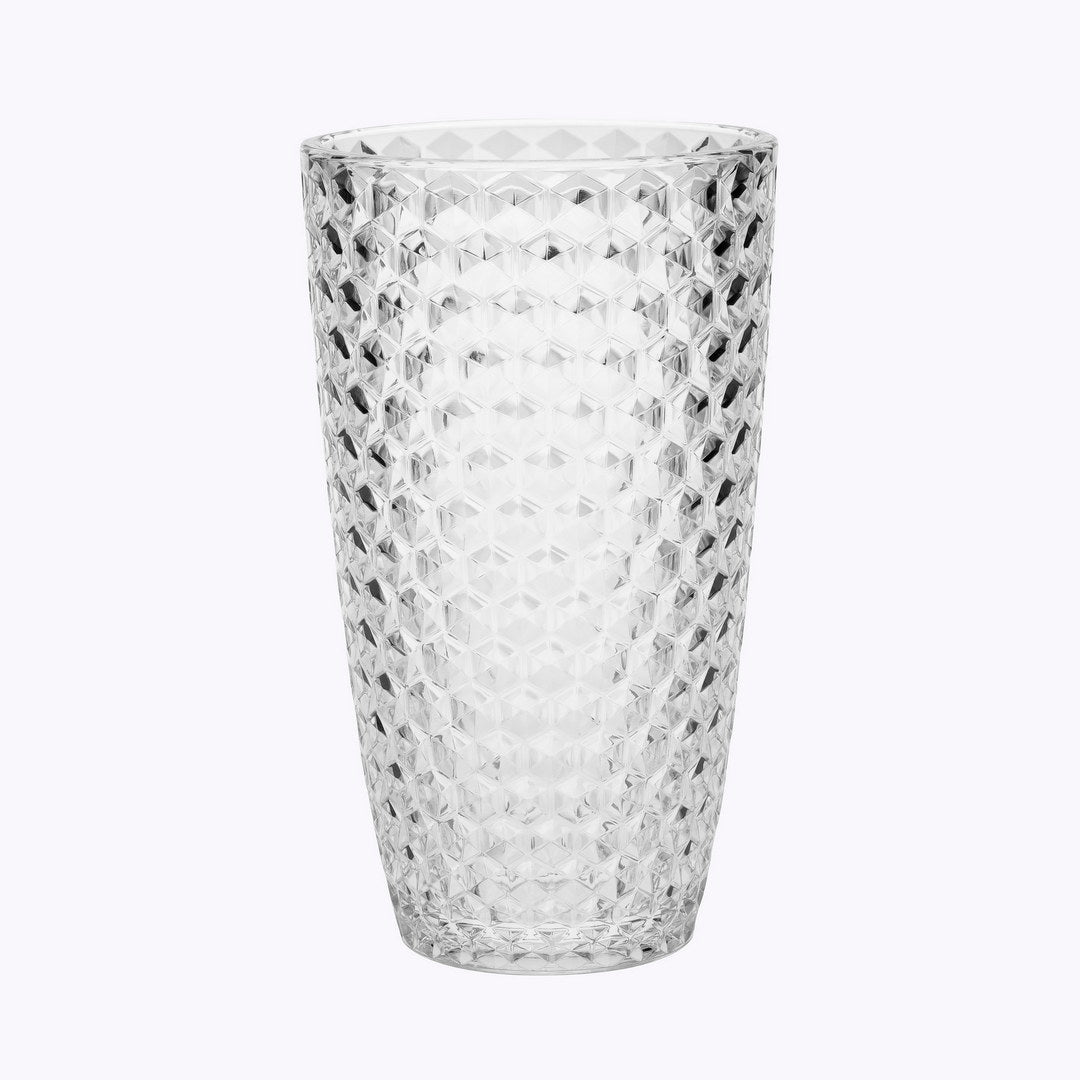 Diamond Cut Acrylic Glasses Drinking Set Of 4 19Oz , Plastic Drinking Glasses, Bpa Free Cocktail Glasses, Drinkware Set, Drinking Water Glasses Clear Acrylic