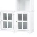 Minimalism Entertainment Wall Unit With Bridge, Modern Tv Console Table For Tvs Up To 70