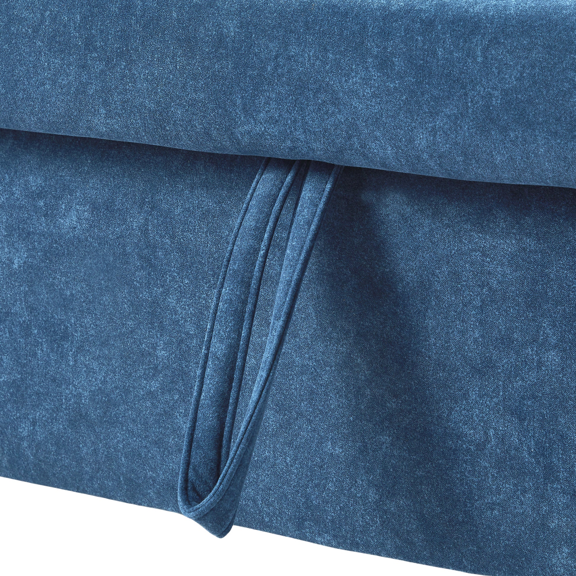 55.1" Pull Out Sleep Sofa Bed Loveseats Sofa Couch With Adjsutable Backrest, Storage Pockets, 2 Soft Pillows, Usb Ports For Living Room, Bedroom, Apartment, Office, Blue Old Sku: Wf315689Aac Blue Foam Microfiber 2 Seat