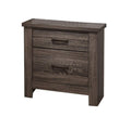 Natural Finish Striking Wooden Nightstand Bedside Table 2X Drawers Storage Bedroom Furniture Natural 2 Drawers Bedroom Bedside Cabinet Contemporary,Modern,Transitional Dovetail Joints Natural Finish Solid Wood