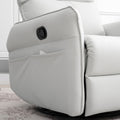 Rocking Recliner Chair,360 Degree Swivel Nursery Rocking Chair,Glider Chair,Modern Small Rocking Swivel Recliner Chair For Bedroom,Living Room Chair Home Theater Seat,Side Pocket Light Gray Solid Light Brown Primary Living Space Push Button Rubberwood
