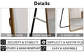 The 3Rd Generation Aluminum Alloy Metal Frame Arched Floor Mounted Wall Mirror, Upgraded In Quality, Bathroom Makeup Mirror, Bedroom Entrance, Clothing Store, Gold 65