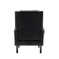 Coolmore Wood Frame Armchair, Modern Accent Chair Lounge Chair With Sturdy Wood Legs For Living Room Bedroom Black Pu Black Pu Foam Pu Leather