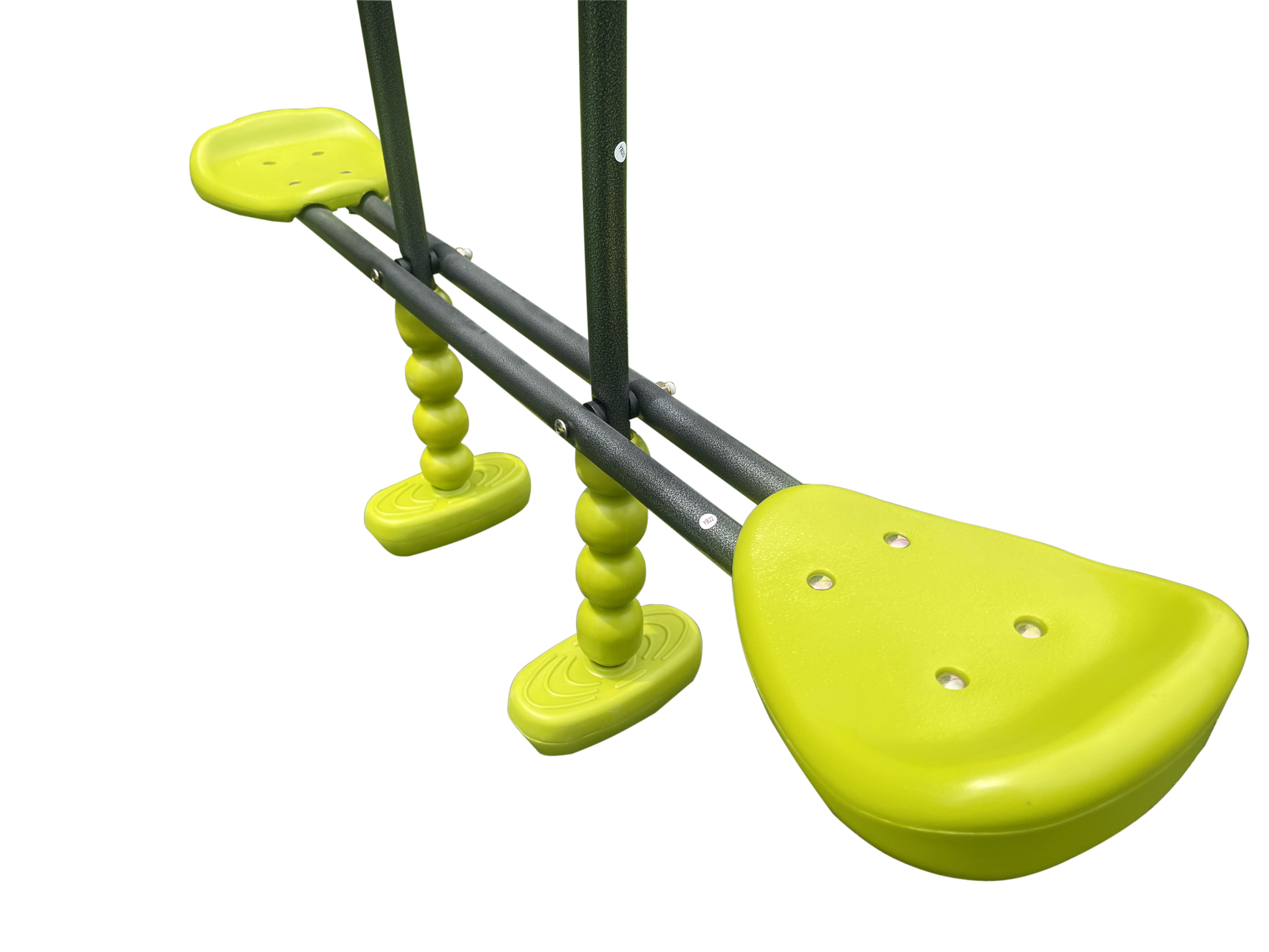 Xns052 Green And Blue Interesting Six Function Swingset With Net Swing Metal Plastic Safe Swing Set 440Lbs For Outdoor Playground For Age 3 With 31.5In Net Swing Green Steel