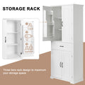 Bathroom Storage Cabinet With Doors And Drawer, Multiple Storage Space, Adjustable Shelf, White White Mdf