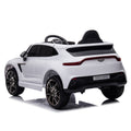 12V Dual Drive Remote Control Electric Kid Ride On Car,Battery Powered Kids Ride On Car White, 4 Wheels Children Toys Vehicle,Led Headlights,Remote Control,Music,Usb. White Polyethylene