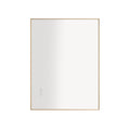 32 X 24 Inch Led Mirror Bathroom Vanity Mirror With Back Light, Wall Mount Anti Fog Memory Large Adjustable Vanity Mirror Gold Aluminium