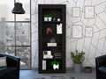 Andina Bookcase, Vertical Design, Five Shelves Black Black Primary Living Space Shelves Included Modern Particle Board Particle Board