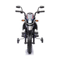 12V Electric Kid Ride On Motorcycle, Apulia Licensed Motorcycle For Kids, Battery Powered Kids Ride On Motorcycle Blue, 2 Wheels Motorized Vehicles Children Toys,Led Headlights Blue Polyethylene