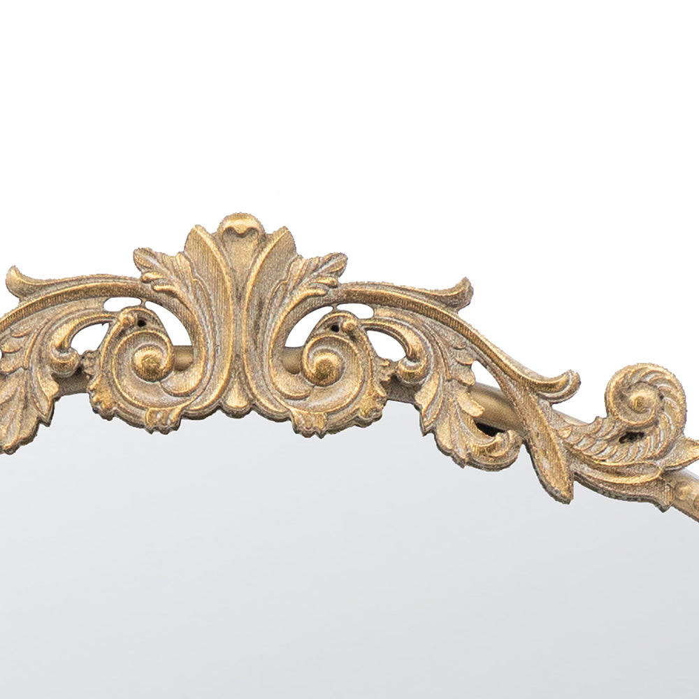 36" X 39" Round Gold Mirror, Wall Mounted Mirror With Metal Frame For Bathroom Living Room Gold Mdf Glass
