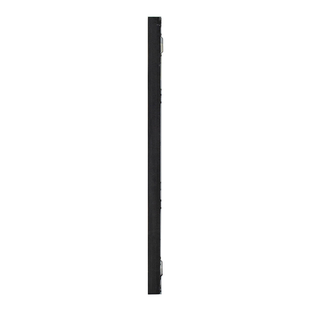 16" X 23" Rectangular Wooden Wall Mirror With Antique Black Frame, Vertical Or Horizontal Home Decor For Living Room, Set Of 2 Black Wood Glass