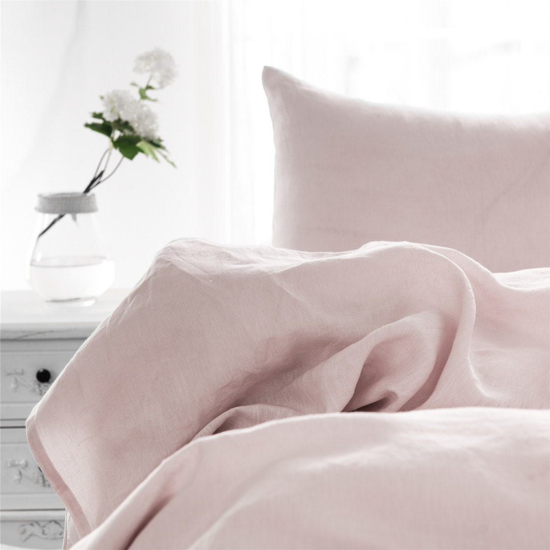King Size Pillow Cases Set Of 2, Pink Pillow Cases Set Of 2, Pillow Cases King, Premium Soft Linen Pillow Case With Envelope Enclosure 20"X36" Pink Linen Linen