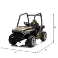 12V Dual Drive Remote Control Electric Kid Ride On Car,Battery Powered Kids Ride On Car Camouflage Green, 4 Wheels Children Toys Vehicle,Led Headlights,Remote Control,Music,Usb. Green Polyethylene