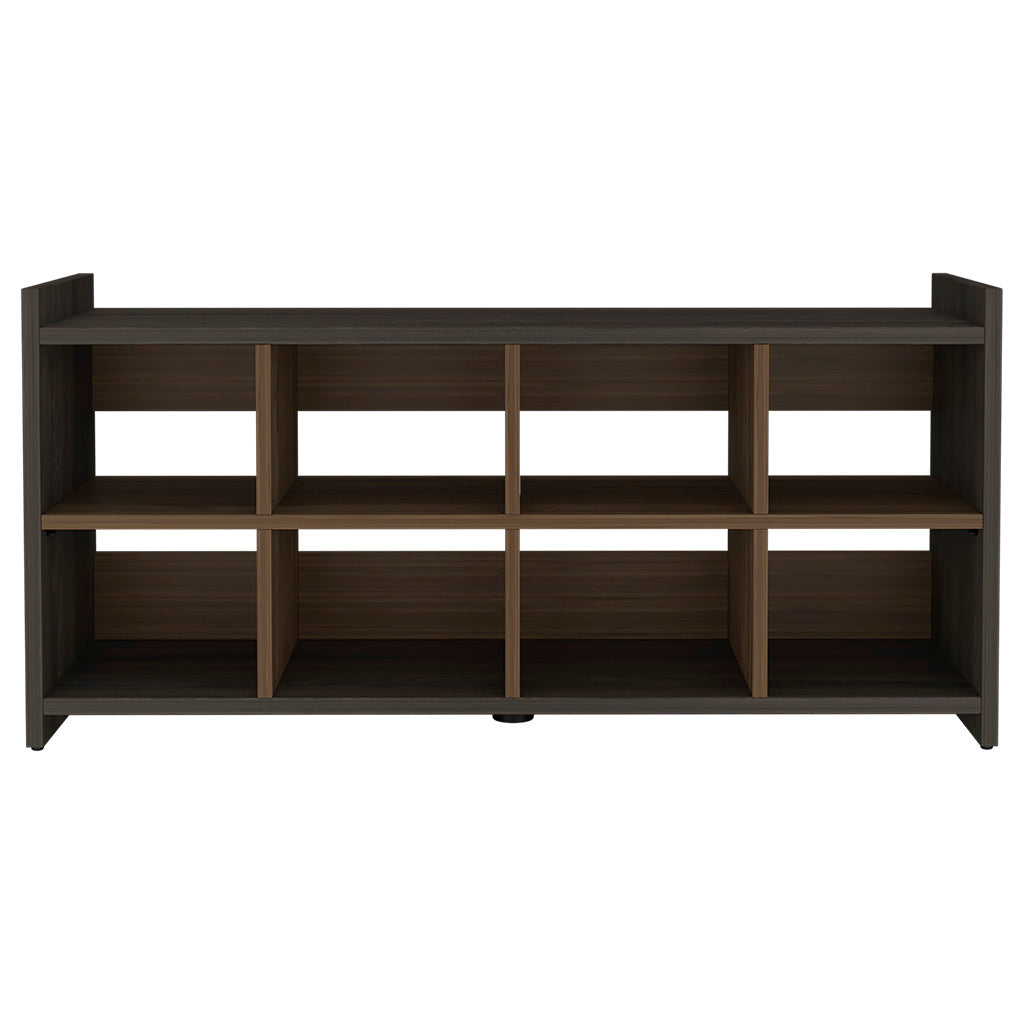 Shoe Rack Augusta, Eight Shoe Capacity, Espresso Mahogany Finish Espresso Particle Board