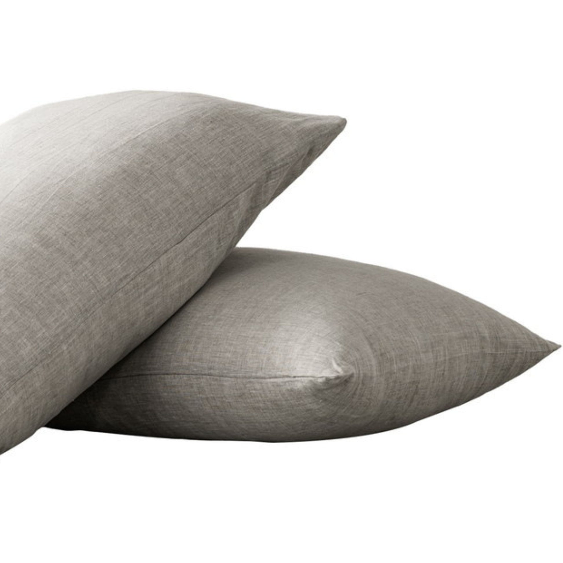 Pillow Cases Standard Size, Standard Pillow Cases Set Of 2, Pillowcases Standard, Premium Soft Linen Pillow Case With Envelope Enclosure 20"X27", Greige Greige Linen Linen