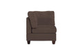 Modular Sectional 9Pc Set Living Room Furniture Corner Sectional Couch Black Coffee Linen Like Fabric 3X Corner Wedge 4X Armless Chairs And 2X Ottomans Coffee Wood Primary Living Space Cushion Back