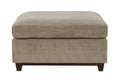 Modular Living Room Furniture Ottoman Camel Chenille Fabric 1Pc Cushion Ottoman Couch Exposed Wooden Base Camel Chenille Primary Living Space Contemporary,Modern Rectangle Chenille