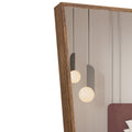 3Rd Generation Packaging Upgrade Brown Solid Wood Frame Full Length Mirror, Dressing Mirror, Bedroom Porch, Decorative Mirror, Clothing Store, Floor Standing Large Mirror. 58