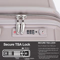 Expandable Hardshell Suitcase Double Spinner Wheels Pp Luggage Sets Lightweight Durable Suitcase With Tsa Lock,3 Piece Set 20 24 28 Griege Greige Polypropylene