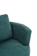 Swivel Barrel Chair, Comfy Round Accent Sofa Chair For Living Room, 360 Degree Swivel Barrel Club Chair, Leisure Arm Chair For Nursery, Hotel, Bedroom, Office, Lounge Emerald Emerald Primary Living Space Modern Foam Polyester