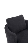 Swivel Barrel Chair, Comfy Round Accent Sofa Chair For Living Room, 360 Degree Swivel Barrel Club Chair, Leisure Arm Chair For Nursery, Hotel, Bedroom, Office, Lounge Black Black Primary Living Space Modern Foam Polyester