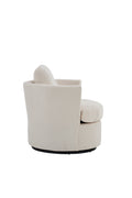 Swivel Barrel Chair, Comfy Round Accent Sofa Chair For Living Room, 360 Degree Swivel Barrel Club Chair, Leisure Arm Chair For Nursery, Hotel, Bedroom, Office, Lounge Beige Beige Primary Living Space Modern Foam Polyester