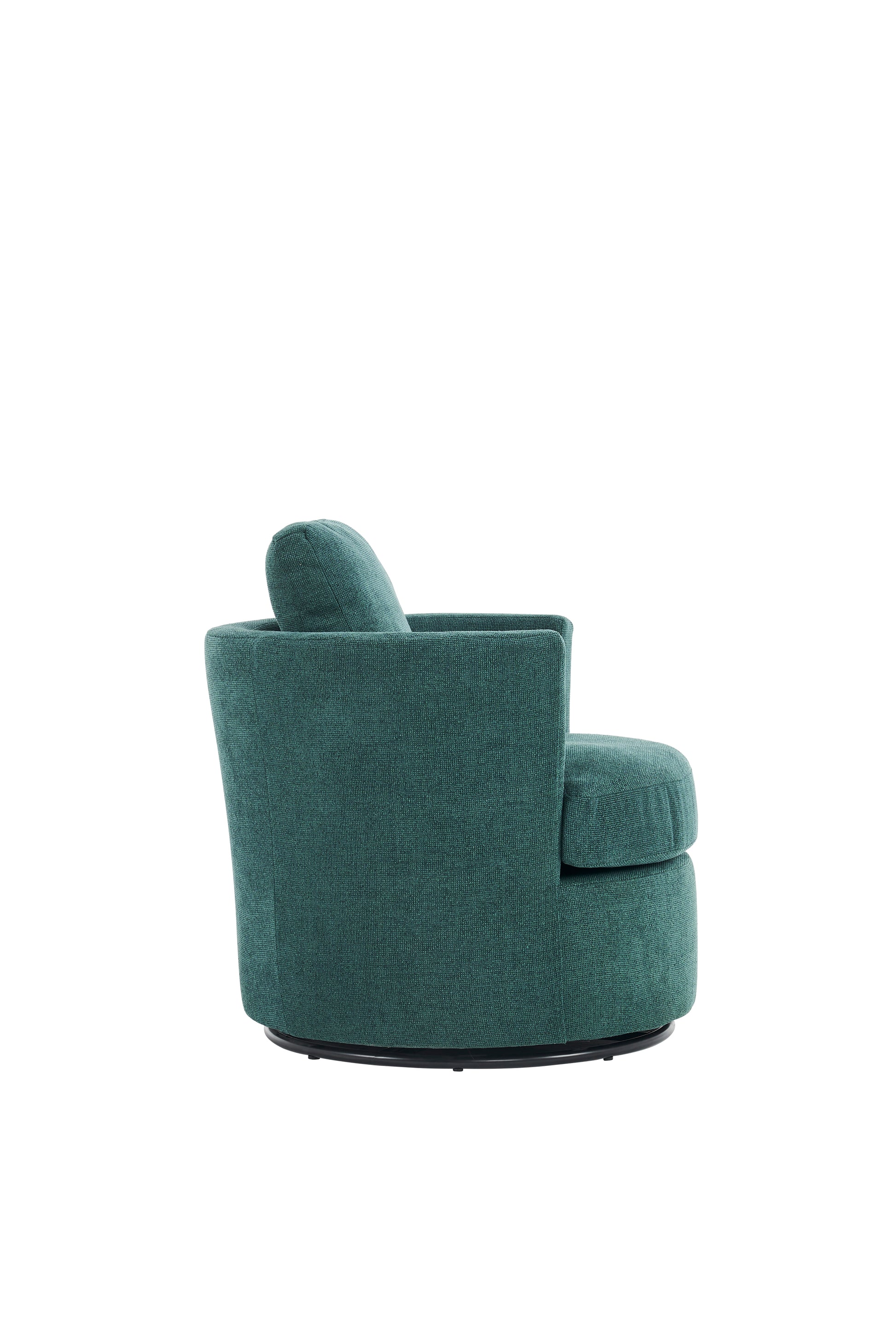 Swivel Barrel Chair, Comfy Round Accent Sofa Chair For Living Room, 360 Degree Swivel Barrel Club Chair, Leisure Arm Chair For Nursery, Hotel, Bedroom, Office, Lounge Emerald Emerald Primary Living Space Modern Foam Polyester