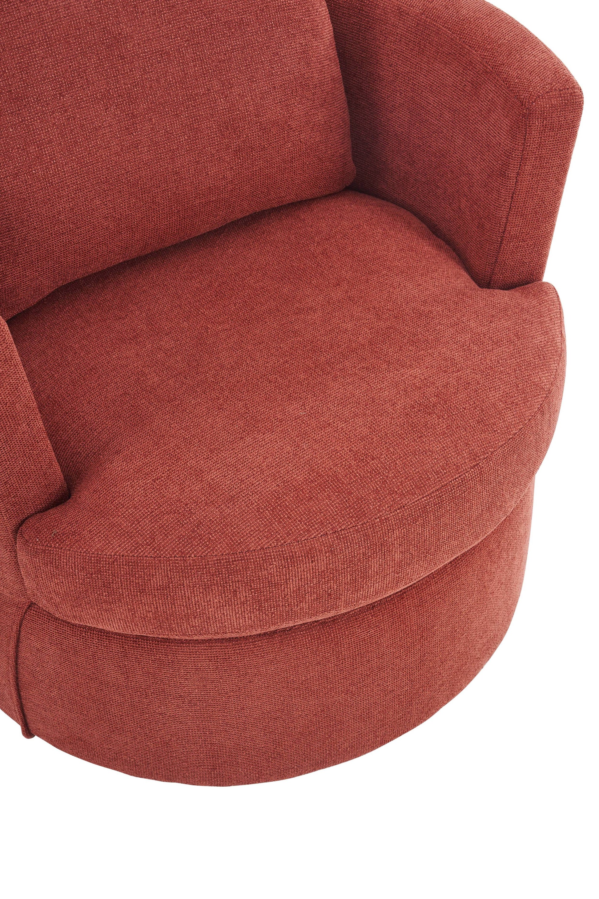 Swivel Barrel Chair, Comfy Round Accent Sofa Chair For Living Room, 360 Degree Swivel Barrel Club Chair, Leisure Arm Chair For Nursery, Hotel, Bedroom, Office, Lounge Brick Red Brick Red Primary Living Space Modern Foam Polyester