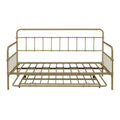 Metal Frame Daybed With Trundle Bronze Metal