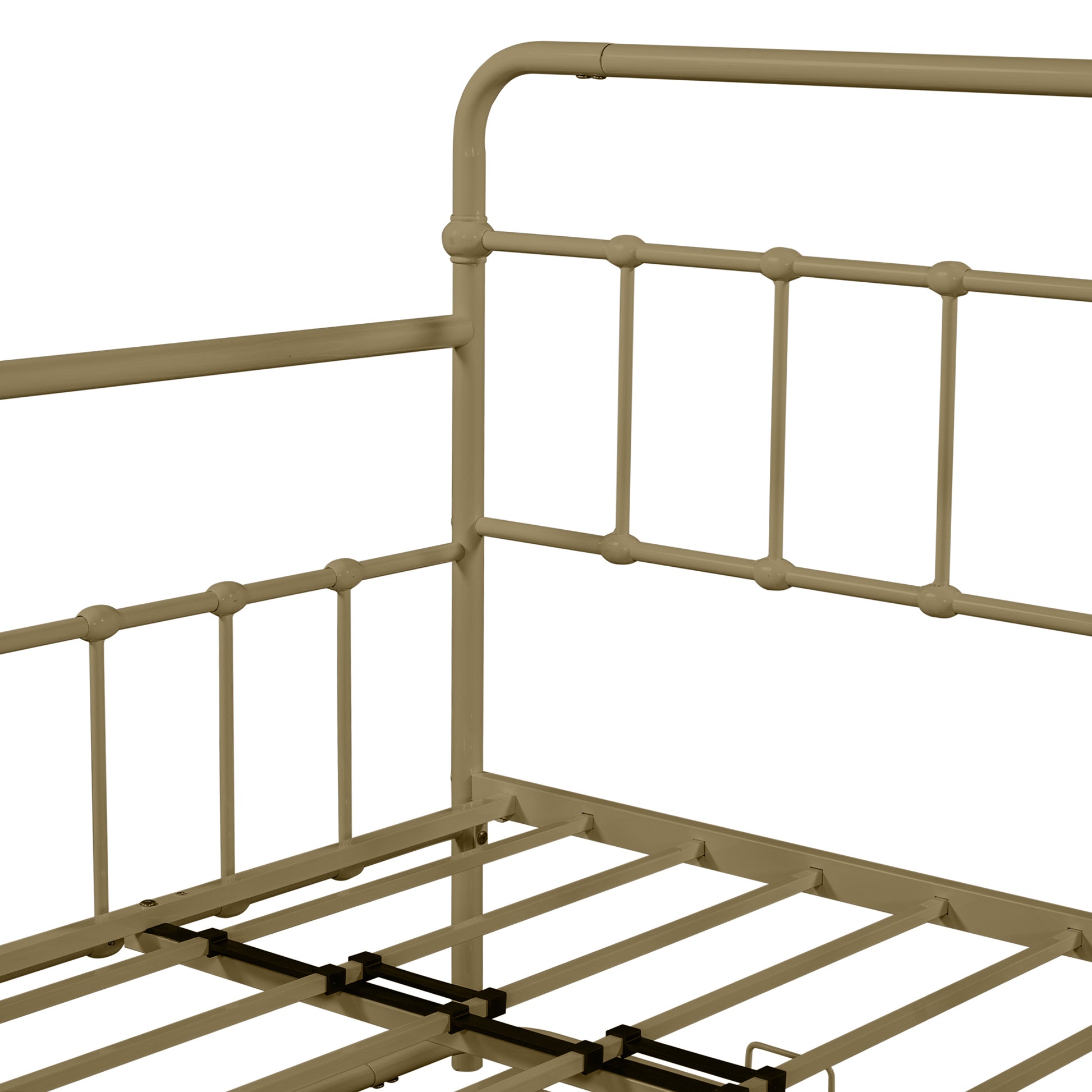 Metal Frame Daybed With Trundle Bronze Metal