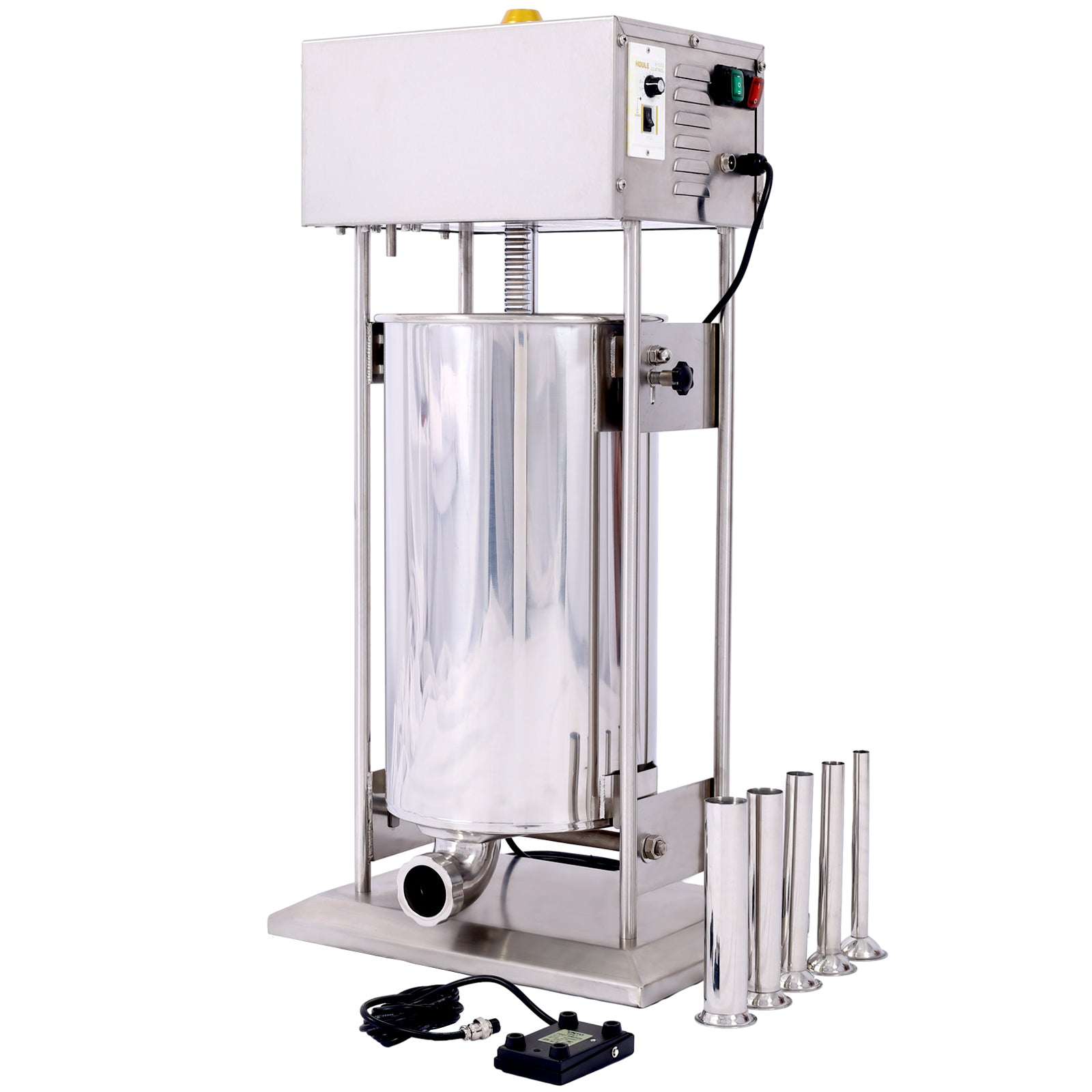 Electric Sausage Filler 25L Sausage Maker Stainless Steel Sausage Stuffer 110V 250W Sausage Ssteel Stuffing Tubestuffer Silver Stainless Steel