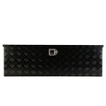 48 Inch Heavy Duty Aluminum Stripes Plated Tool Long Box Pick Up Truck Bed Rv Trailer Toolbox Storage Organizer, Waterproof Underbody Tool Box Storage With Lock And Key 48