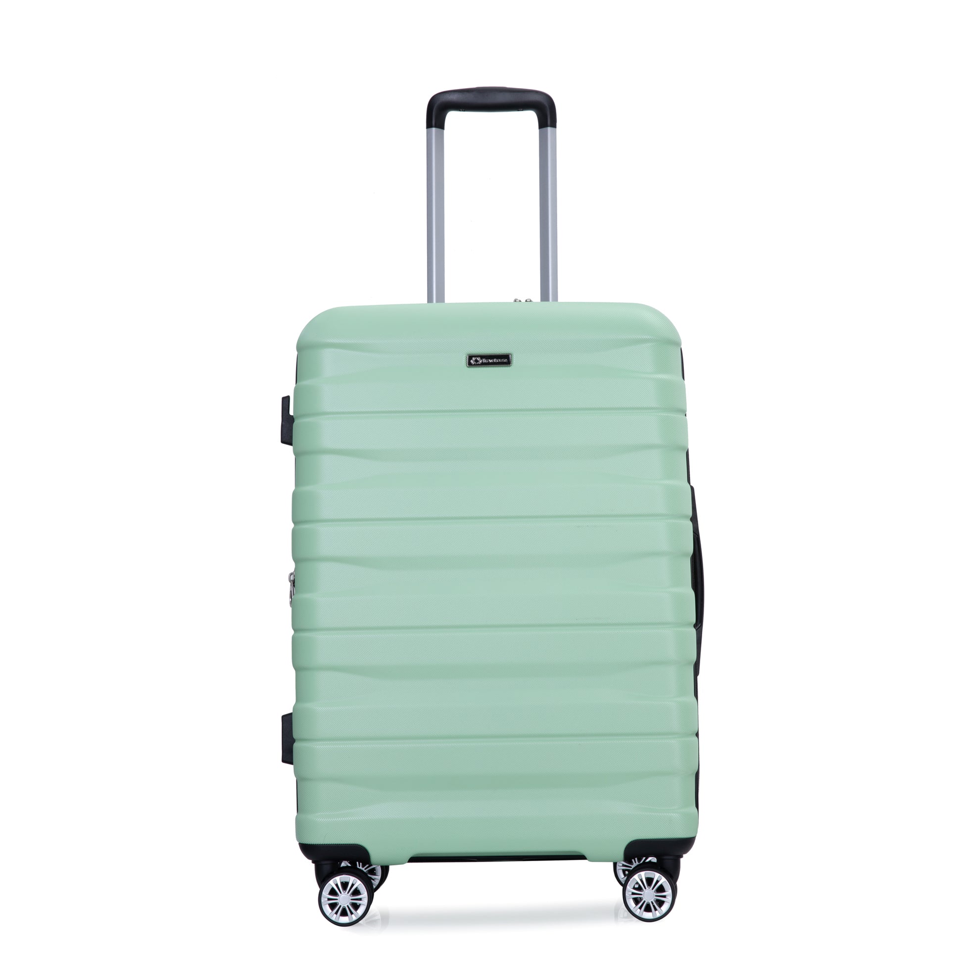 Luggage Set Of 5 Pieces, Expandable Hard Pc Luggage Set With Tsa Lock For Rotating Wheels, Lightweight Rolling Luggage For Men And Women,Light Green. Light Green Pc