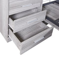 Full Size Murphy Bed With Storage Shelves And Drawers, Gray Box Spring Not Required Full Gray Murphy Solid Wood Mdf