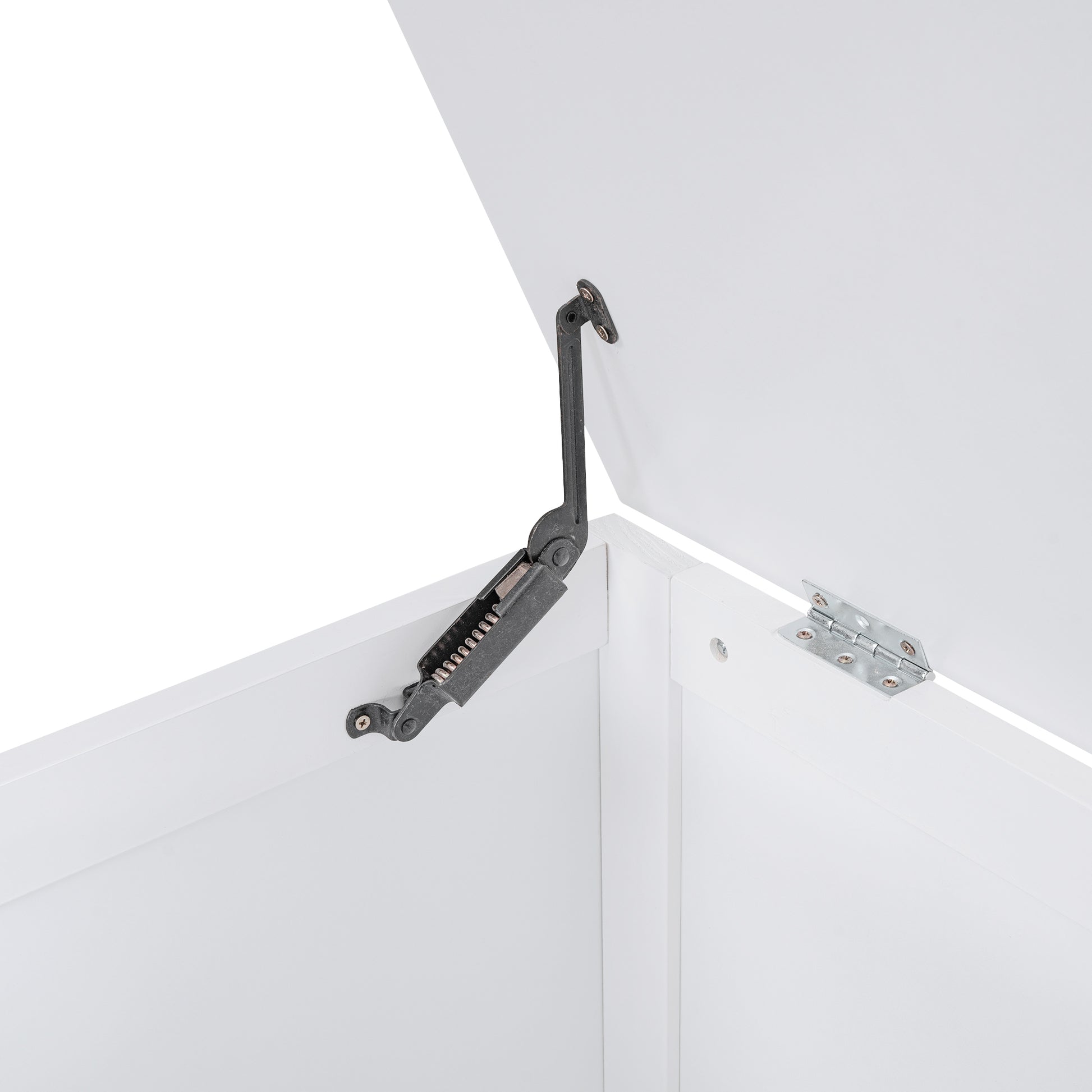 Twin Size Daybed With Storage Arms, Trundle And Charging Station, White Box Spring Not Required Twin White Wood Daybeds Solid Wood Mdf