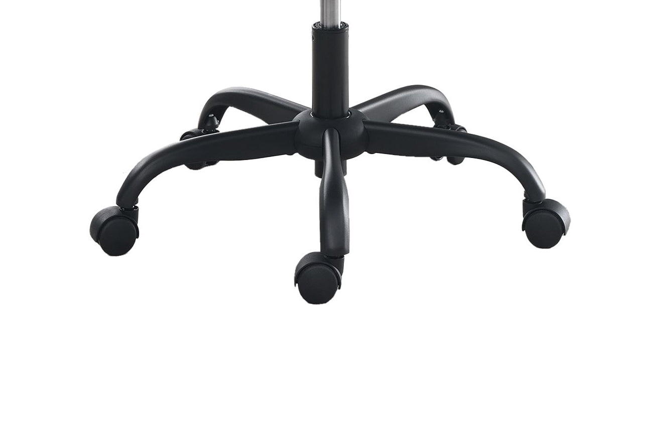 Office Chair In Black Faux Leather Black Faux Leather