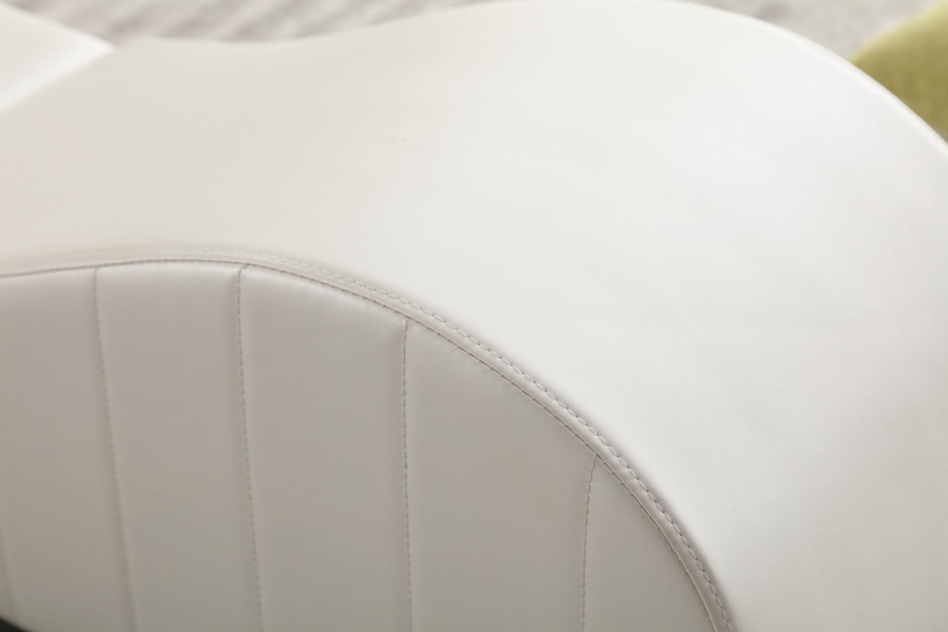 Factory Direct Yoga Chaise Lounge Collection For Stretching & Relaxation Modern Faux Leather Curved Sofa, Modern Faux Leather Curved Sofa, Living Room Bedroom Accent White Primary Living Space American Design,Luxury Plywood Pvc