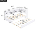 Twin Size Daybed With Trundle, Storage Cabinets And Usb Ports, White Box Spring Not Required Twin White Wood Solid Wood Mdf