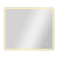 42 X 36 Led Mirror For Bathroom, Led Vanity Mirror, Adjustable 3 Color, Dimmable Vanity Mirror With Lights, Anti Fog, Touch Control Wall Mounted Bathroom Mirror,Vertical Natural Modern Glass