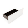 Full Size Upholstered Platform Bed With 4 Drawers And Golden Edge On The Headboard & Footboard, White Full White Upholstered