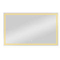 60 X 36 Led Mirror For Bathroom, Led Vanity Mirror, Adjustable 3 Color, Dimmable Vanity Mirror With Lights, Anti Fog, Touch Control Wall Mounted Bathroom Mirror,Vertical Natural Modern Glass