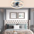 Ceiling Fans With Lights Dimmable Led Embedded Installation Of Thin Modern Ceiling Fans Blue Blue Modern Abs